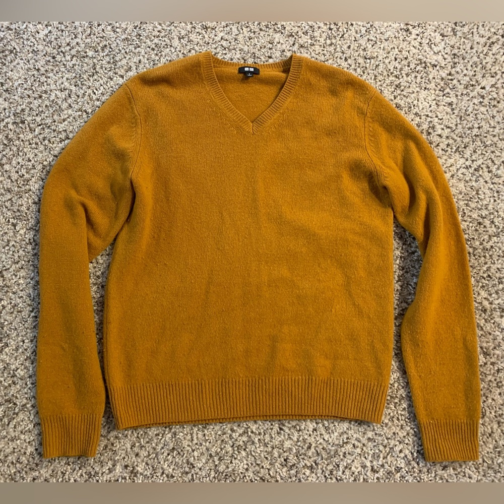 Uniqlo Wool Sweater - Mustard